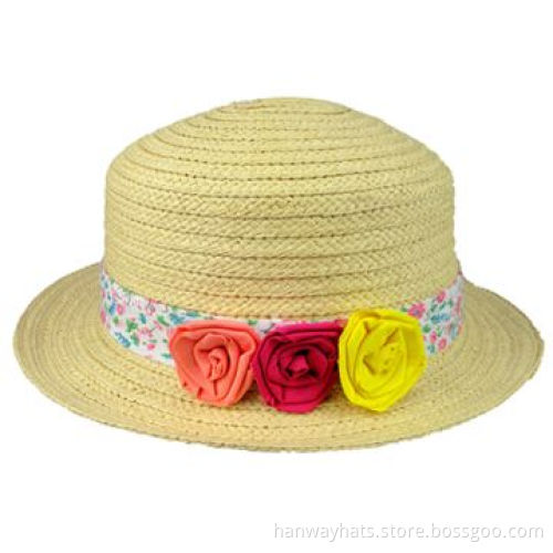 2012 New Style Fashionable Summer Cap for Kids with Flower Band